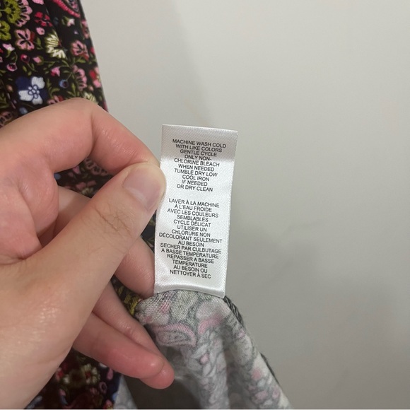 NWT Tahari Shift T-shirt Dress 2X Black Floral Dizzy Jersey Knit Comfy Soft Boho - Picture 10 of 15